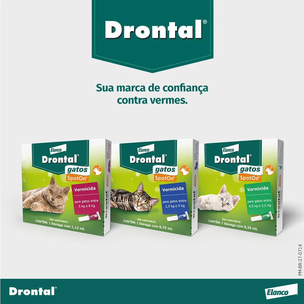 Vermífugo Drontal Spot On para Gatos 5kg a 8kg — foto 6