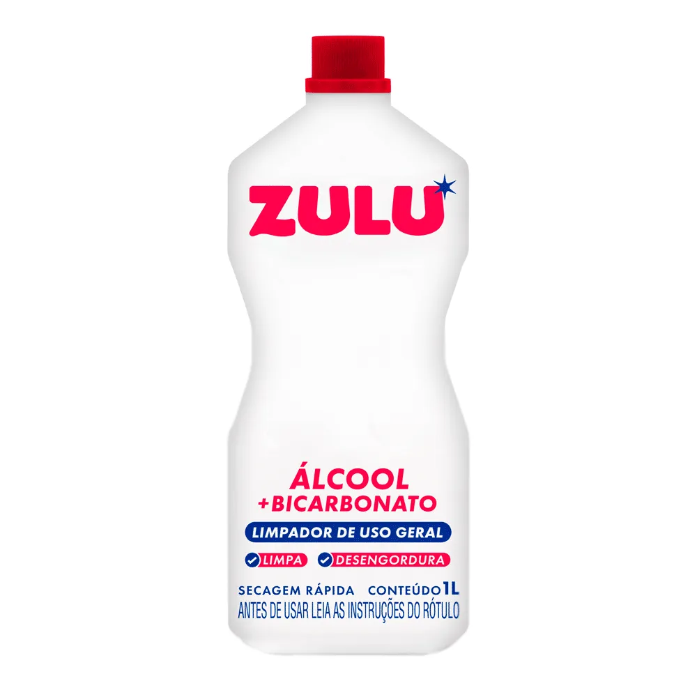 Álcool Líquido com Bicarbonato Zulu Tradicional