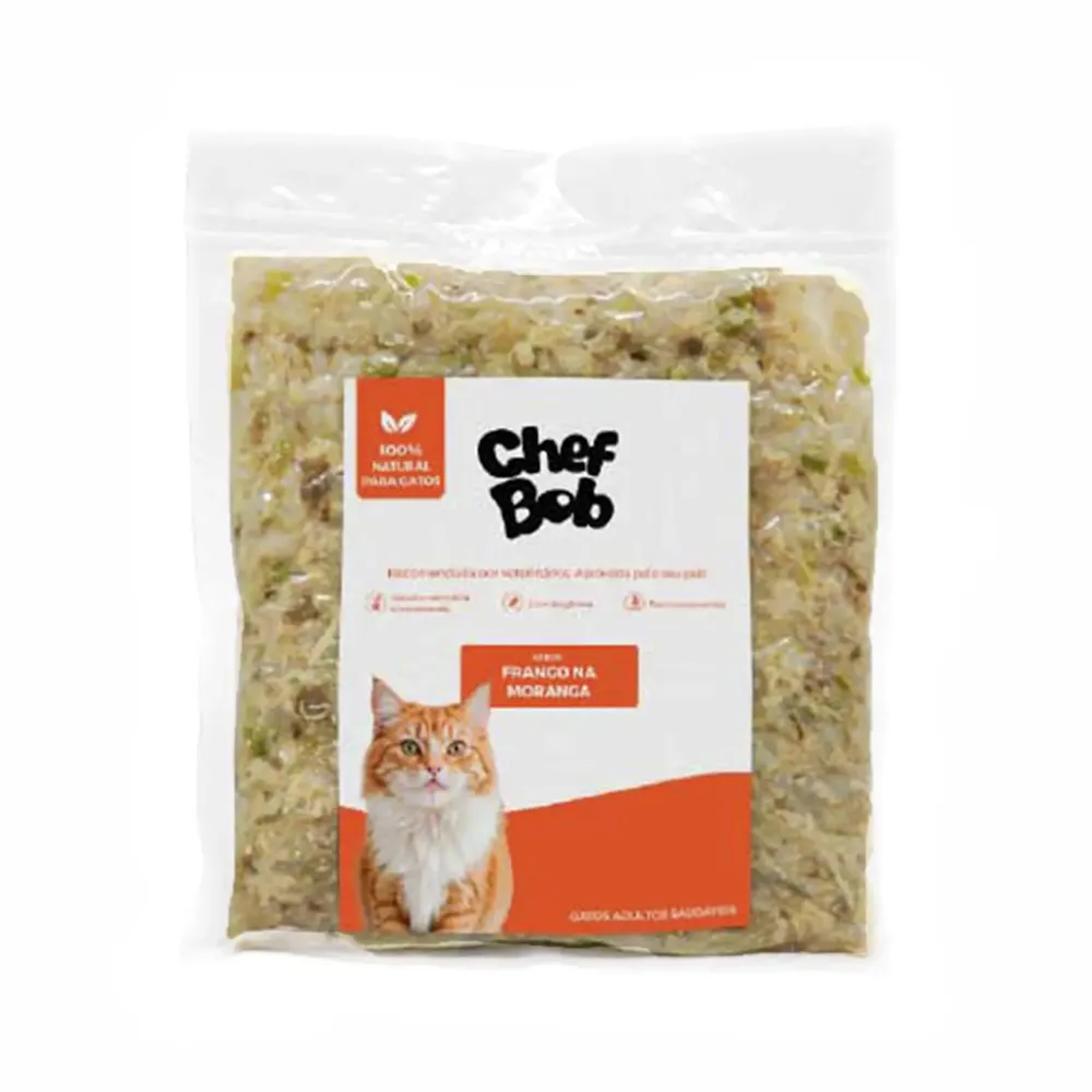 Alimentação Natural Chef Bob para Gatos Frango na Moranga