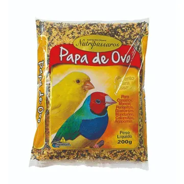Alimento para Pássaros Papa de Ovo Nutripássaros