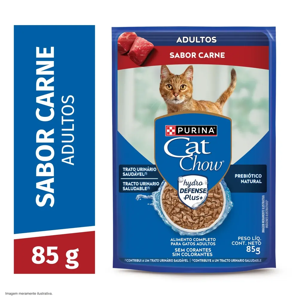 Ração Úmida Cat Chow Adultos Carne — foto 3