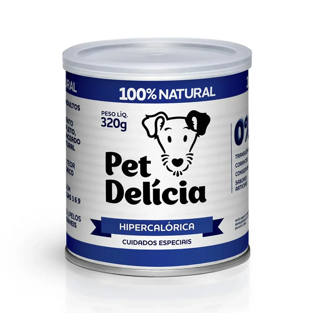 Ração Úmida Pet Delícia Cães Hipercalórica