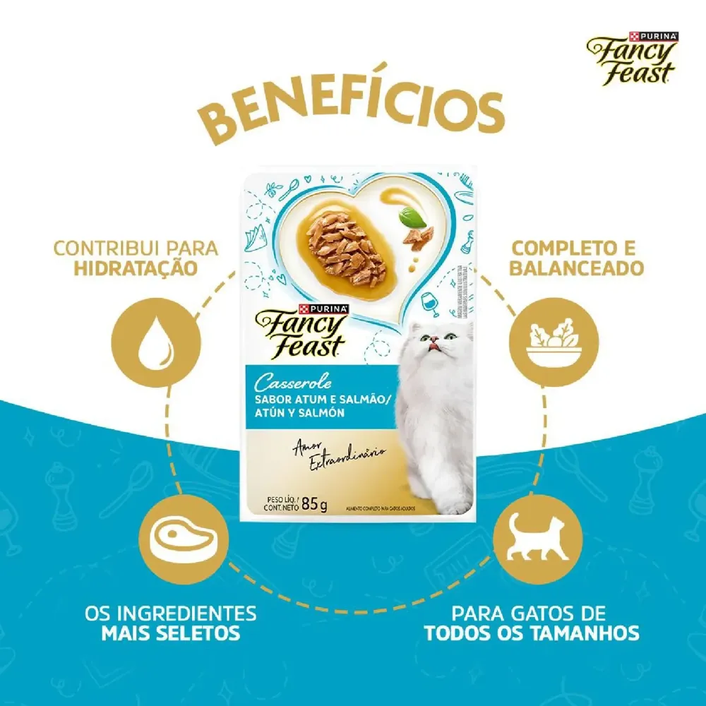 Ração Úmida Fancy Feast Casserole Atum — foto 5