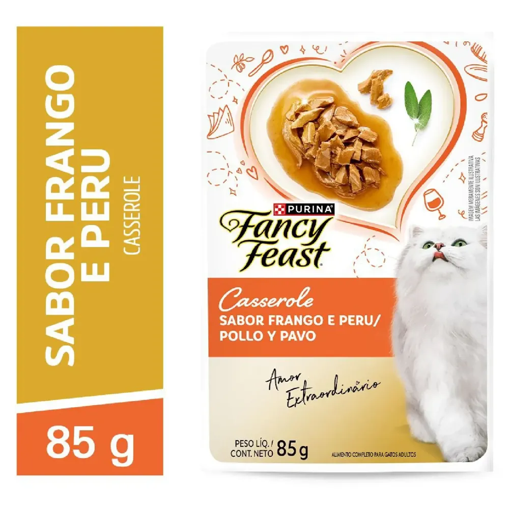Ração Úmida Fancy Feast Casserole Frango e Peru — foto 2