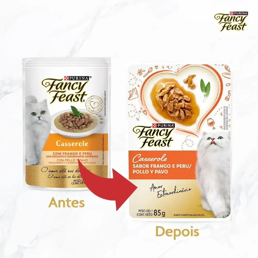 Ração Úmida Fancy Feast Casserole Frango e Peru — foto 4