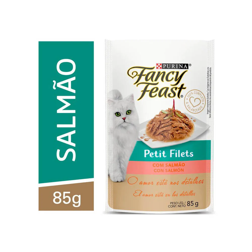 Ração Úmida Fancy Feast Petit Filet Salmão — foto 3