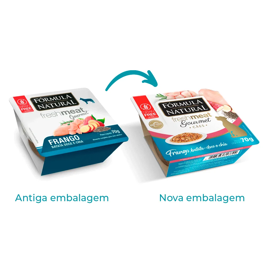 Ração Úmida Fórmula Natural Fresh Meat Gourmet Cães Adultos Frango, Batata Doce e Chia — foto 2