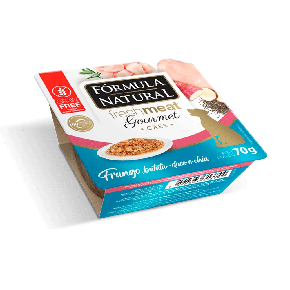 Ração Úmida Fórmula Natural Fresh Meat Gourmet Cães Adultos Frango, Batata Doce e Chia — foto 4