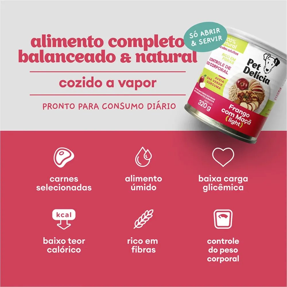 Ração Úmida Pet Delícia Cães Light — foto 2