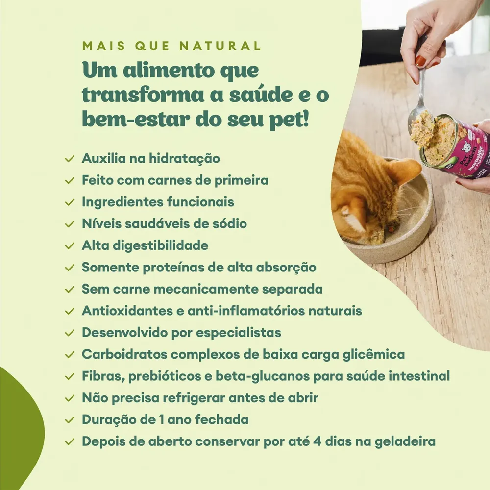 Ração Úmida Pet Delícia Gatos Frango com Mamão — foto 4