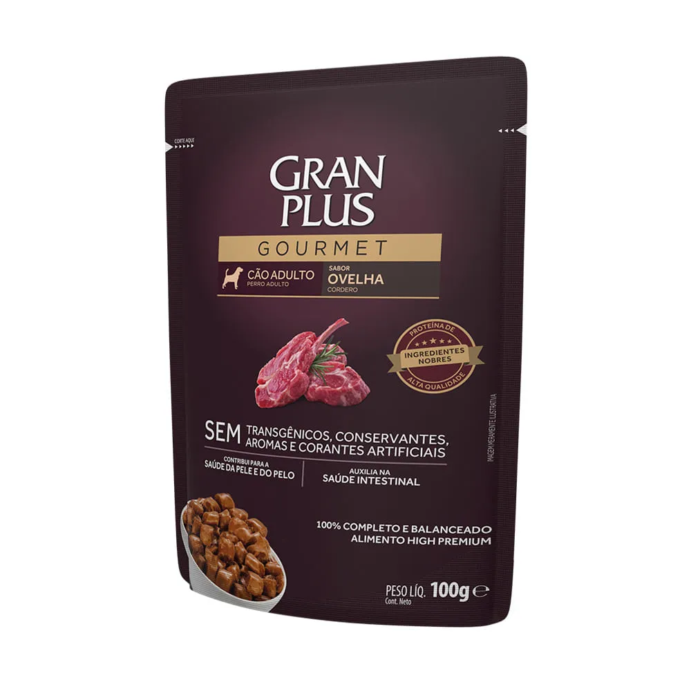 Ração Úmida GranPlus Gourmet Cães Adultos Ovelha — foto 2