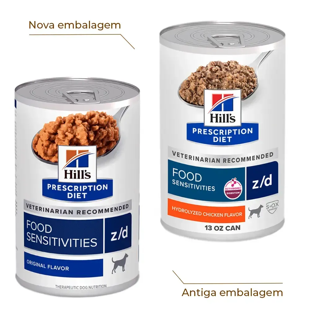 Ração Úmida Hill's Prescription Diet Z/D Cães Adultos Alergias Alimentares e da Pele — foto 2