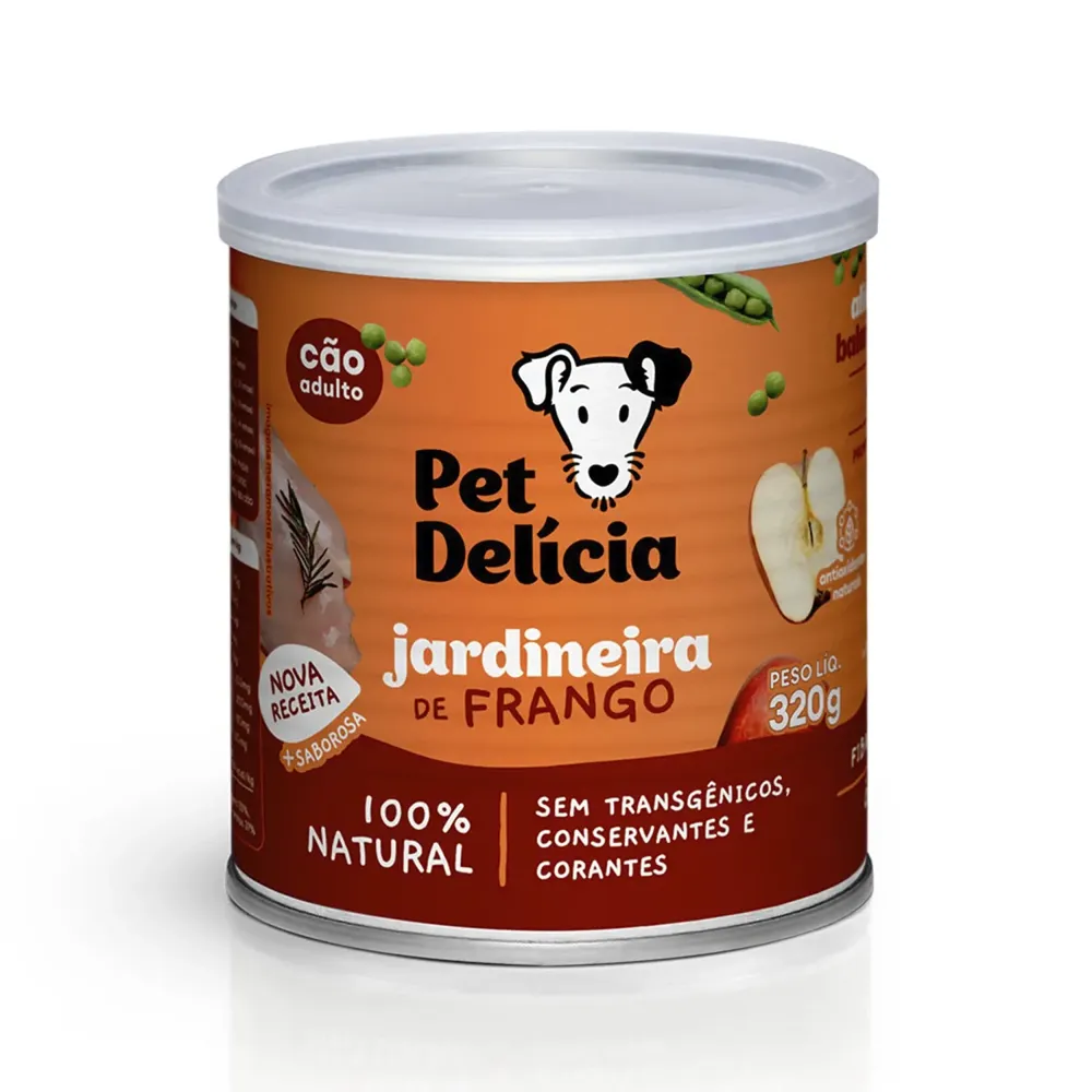 Ração Úmida Pet Delícia Cães Jardineira de Frango