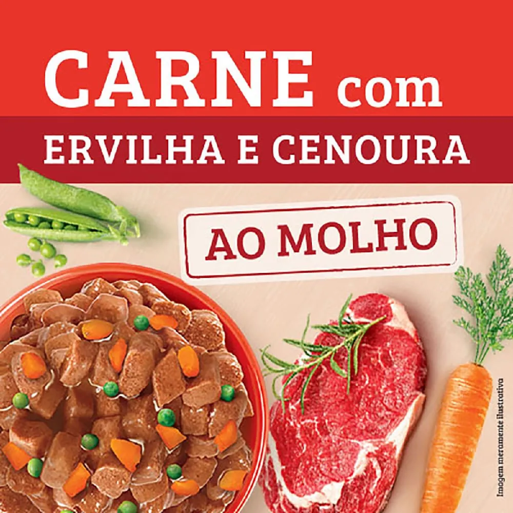Ração Úmida Kelcat Carne com Ervilha e Cenoura — foto 6