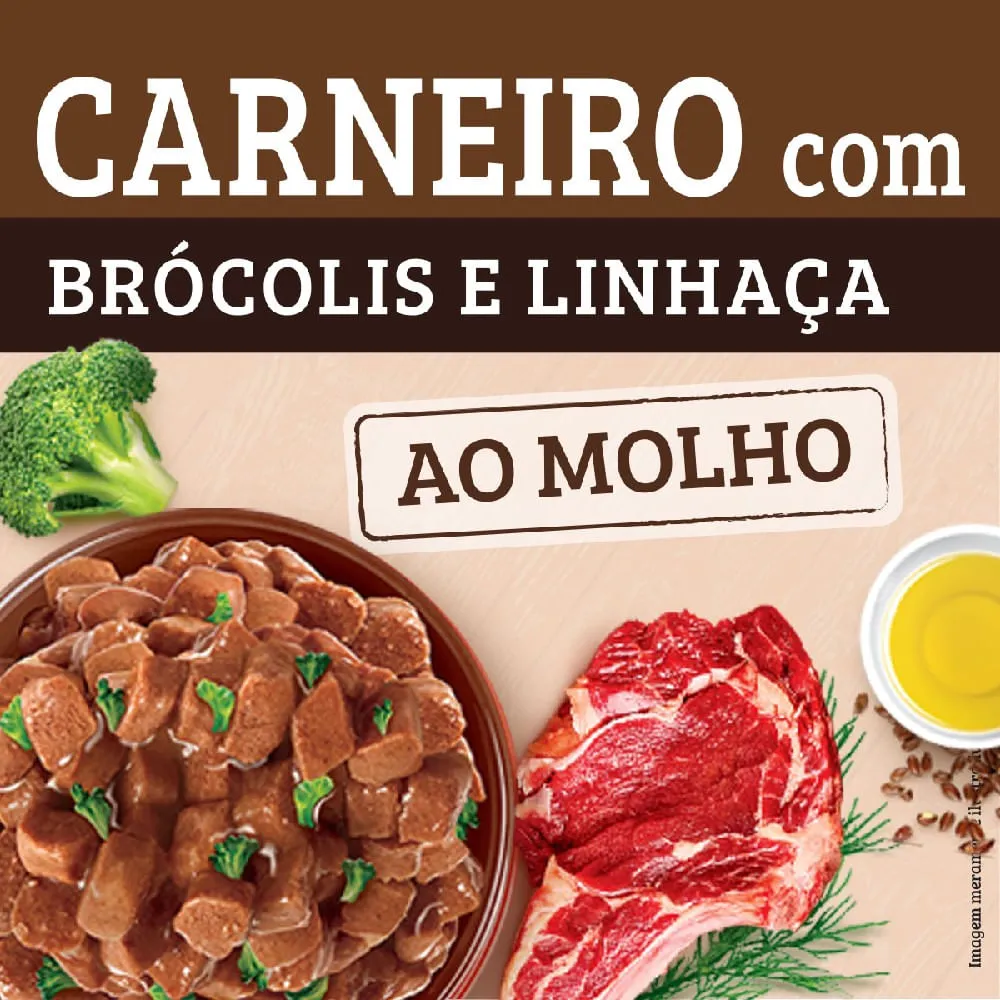 Ração Úmida Keldog Carneiro Brócolis e Linhaça — foto 2