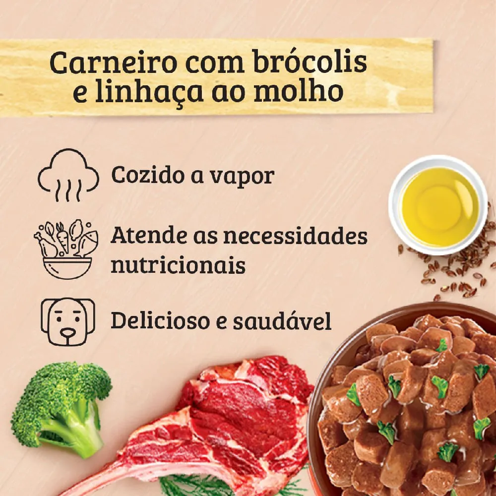 Ração Úmida Keldog Carneiro Brócolis e Linhaça — foto 3