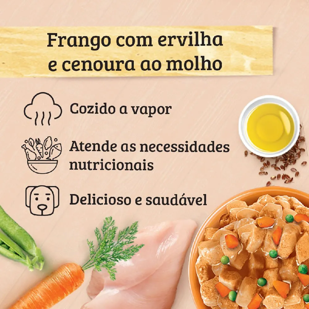Ração Úmida Keldog Frango, Ervilha e Cenoura — foto 2