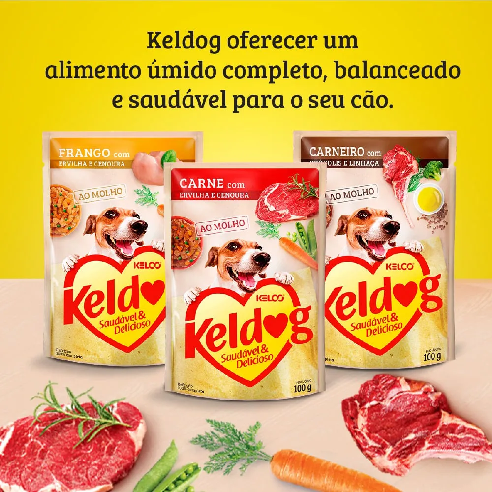 Ração Úmida Keldog Frango, Ervilha e Cenoura — foto 4