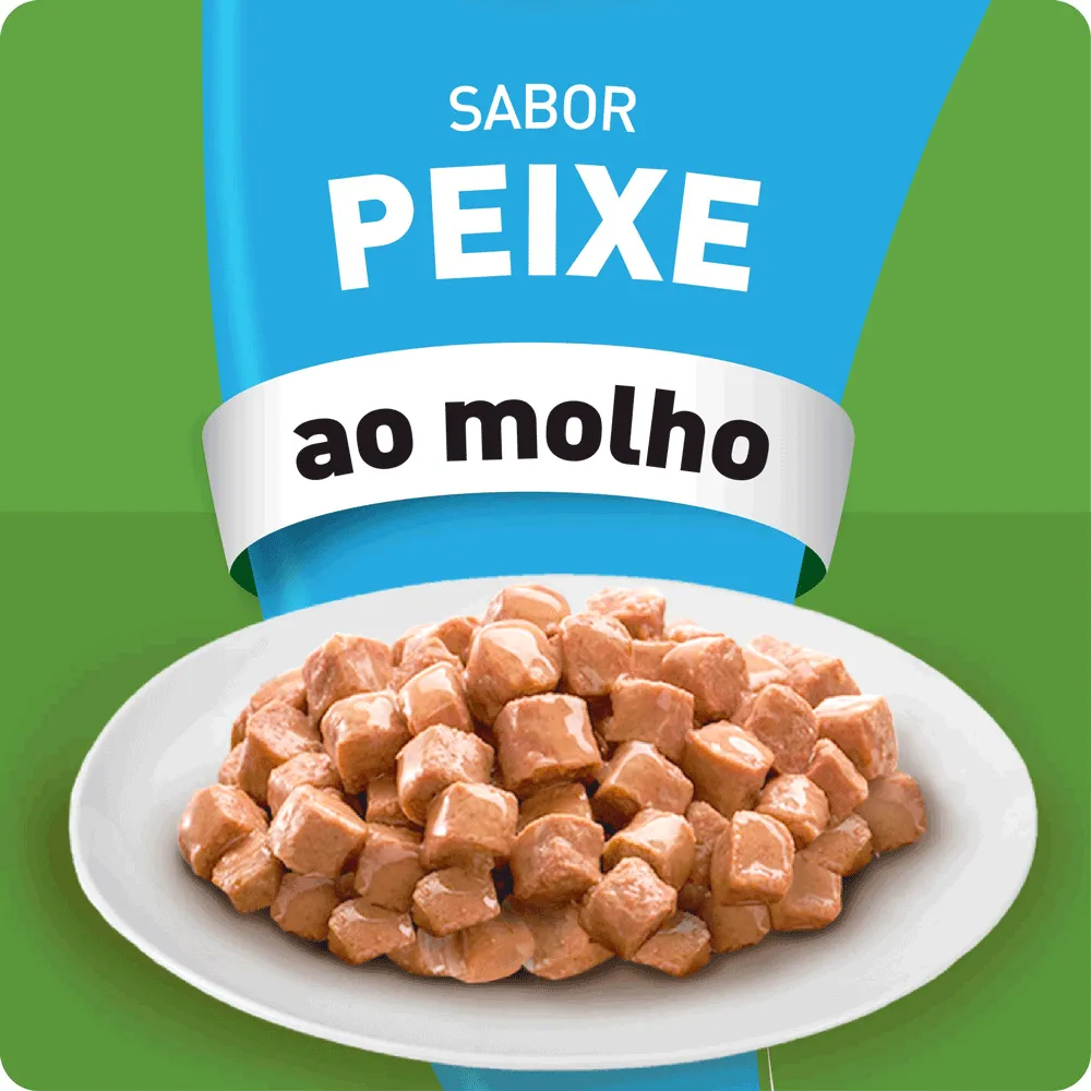 Ração Úmida KiteKat Sachê para Gatos Adultos Peixe ao Molho — foto 4