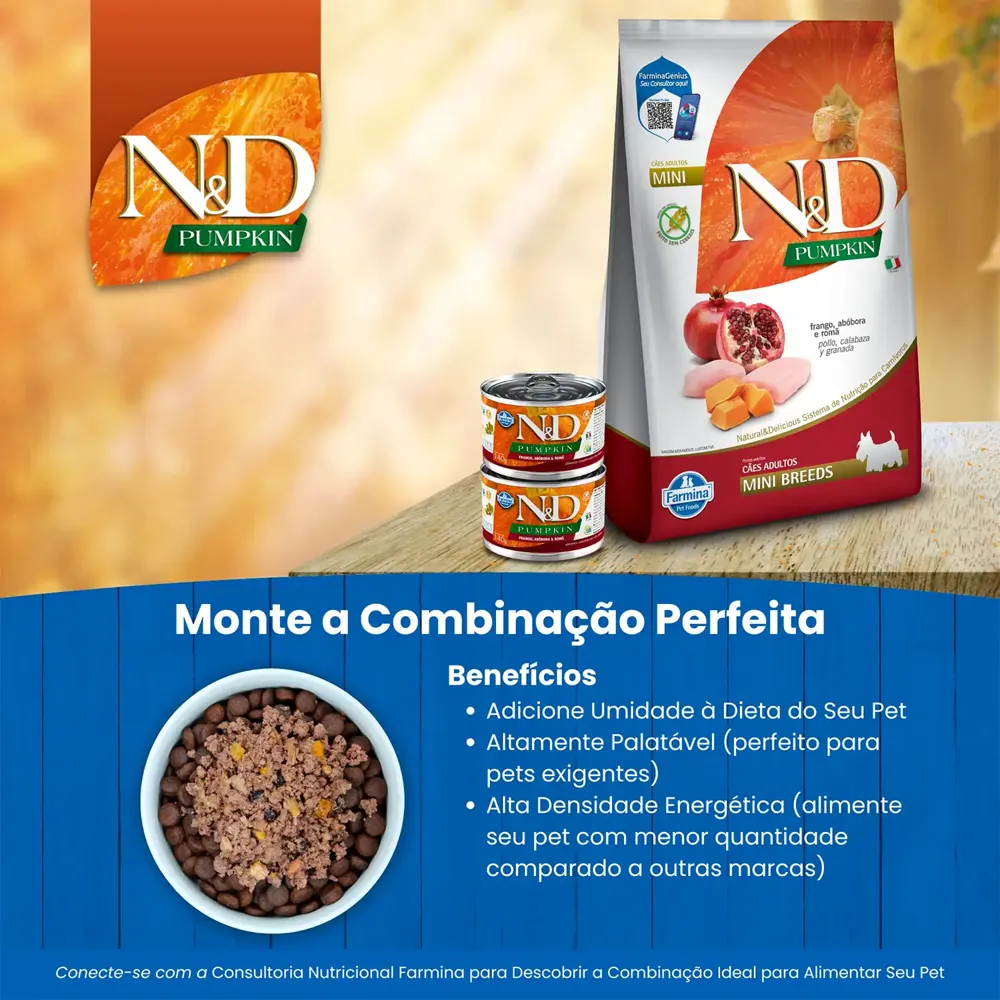 Ração Úmida N&D Pumpkin Cães Frango, Abóbora e Roma — foto 5