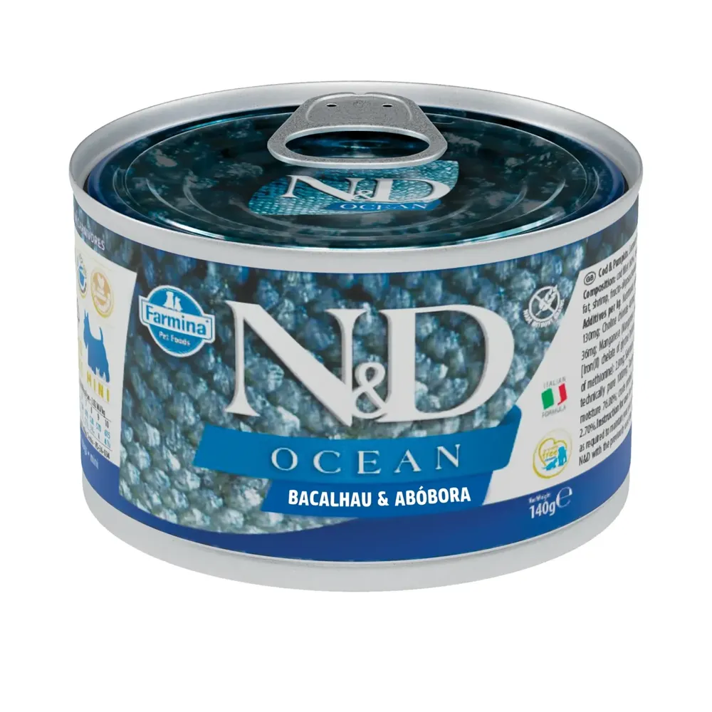 Ração Úmida N&D Ocean Cães Puppy Bacalhau e Abóbora