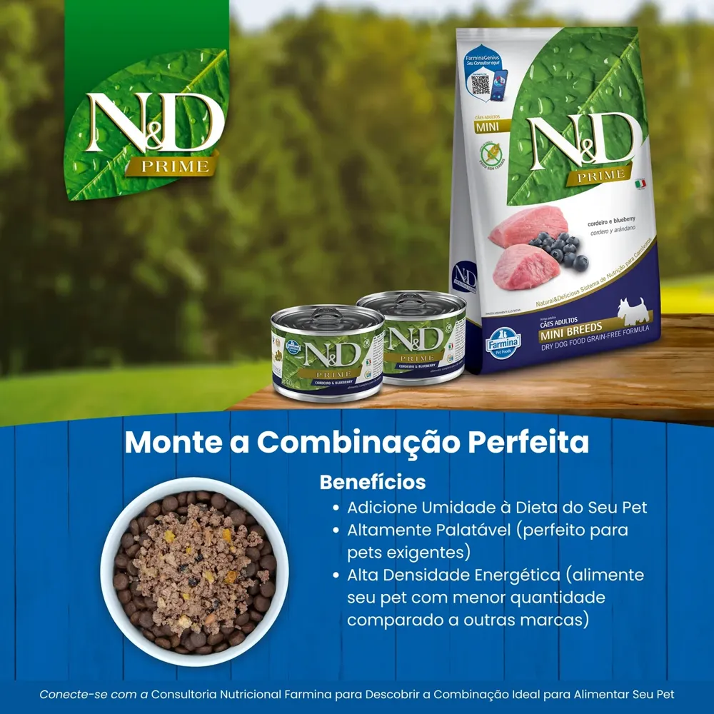 Ração Úmida N&D Prime Cães Cordeiro e Blueberry — foto 5