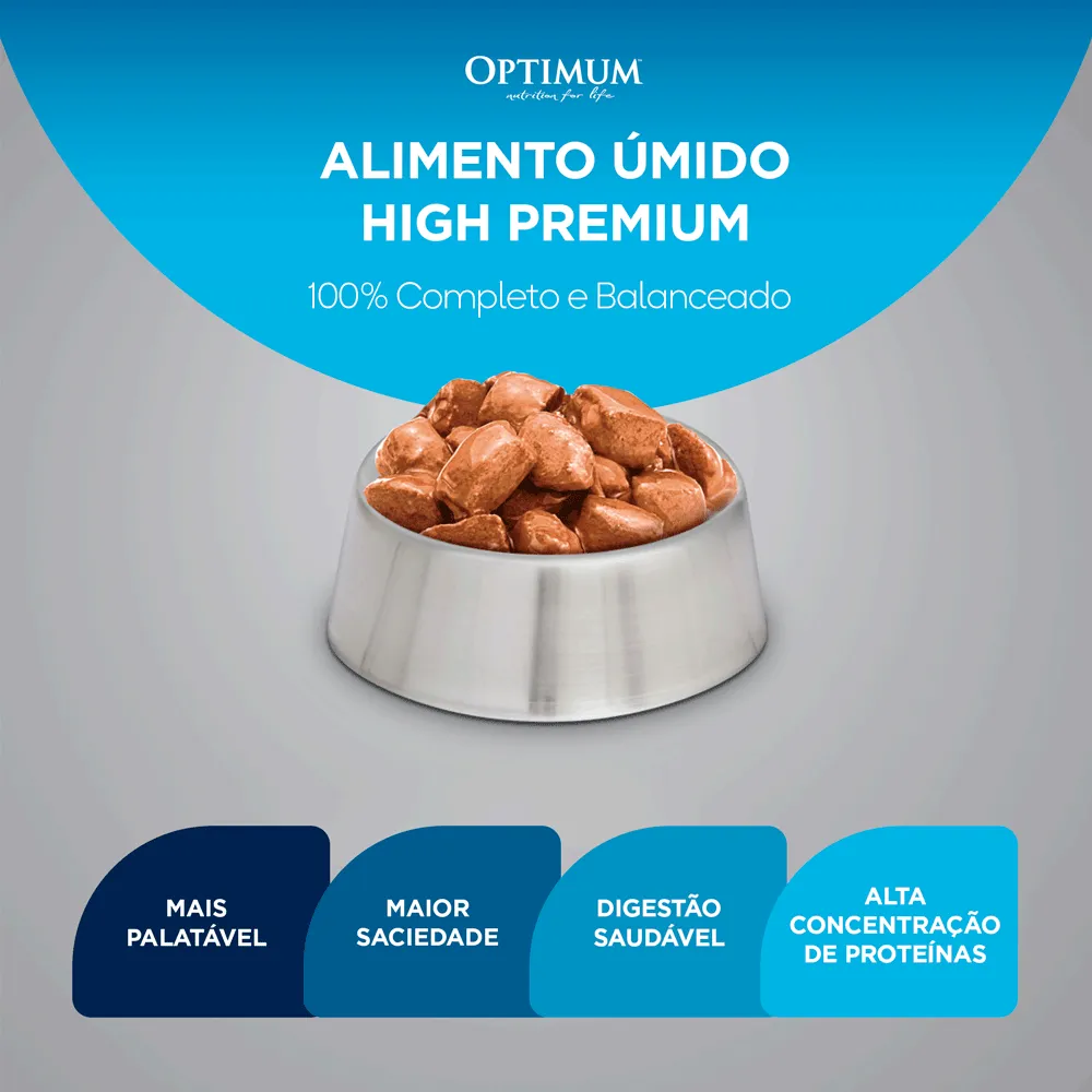 Ração Úmida Optimum Sachê Cães Adultos Frango — foto 5
