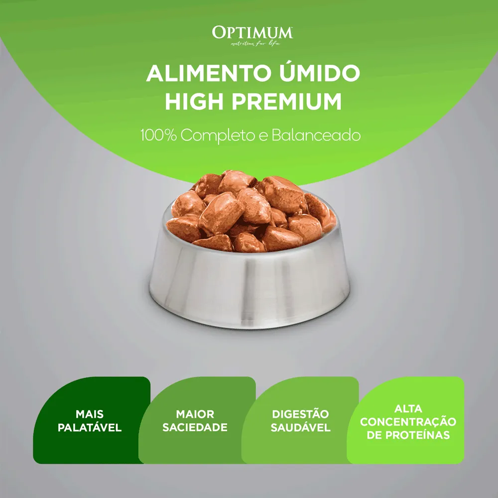 Ração Úmida Optimum Sachê para Cães Adultos Raças Pequenas e Minis Frango — foto 5