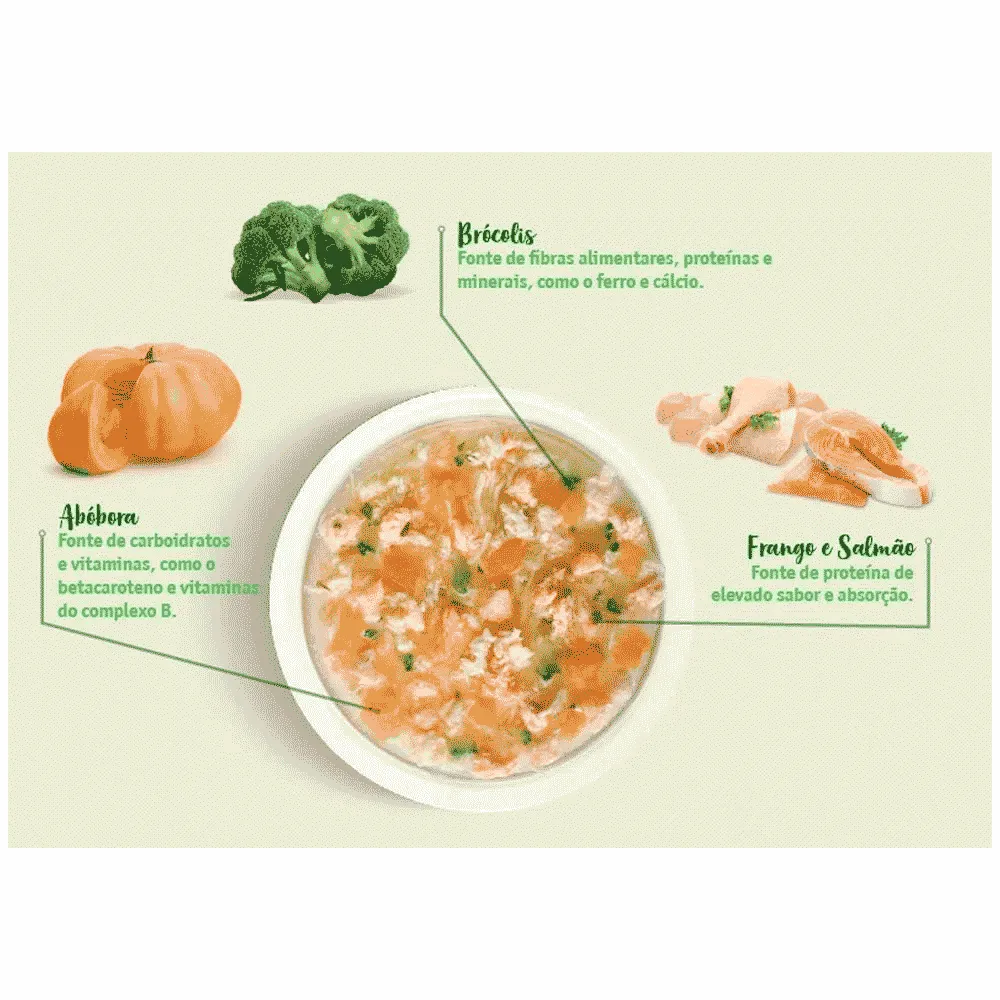 Ração Úmida Guabi Natural Grain Free Cães Adultos Salmão Frango e Vegetais — foto 3