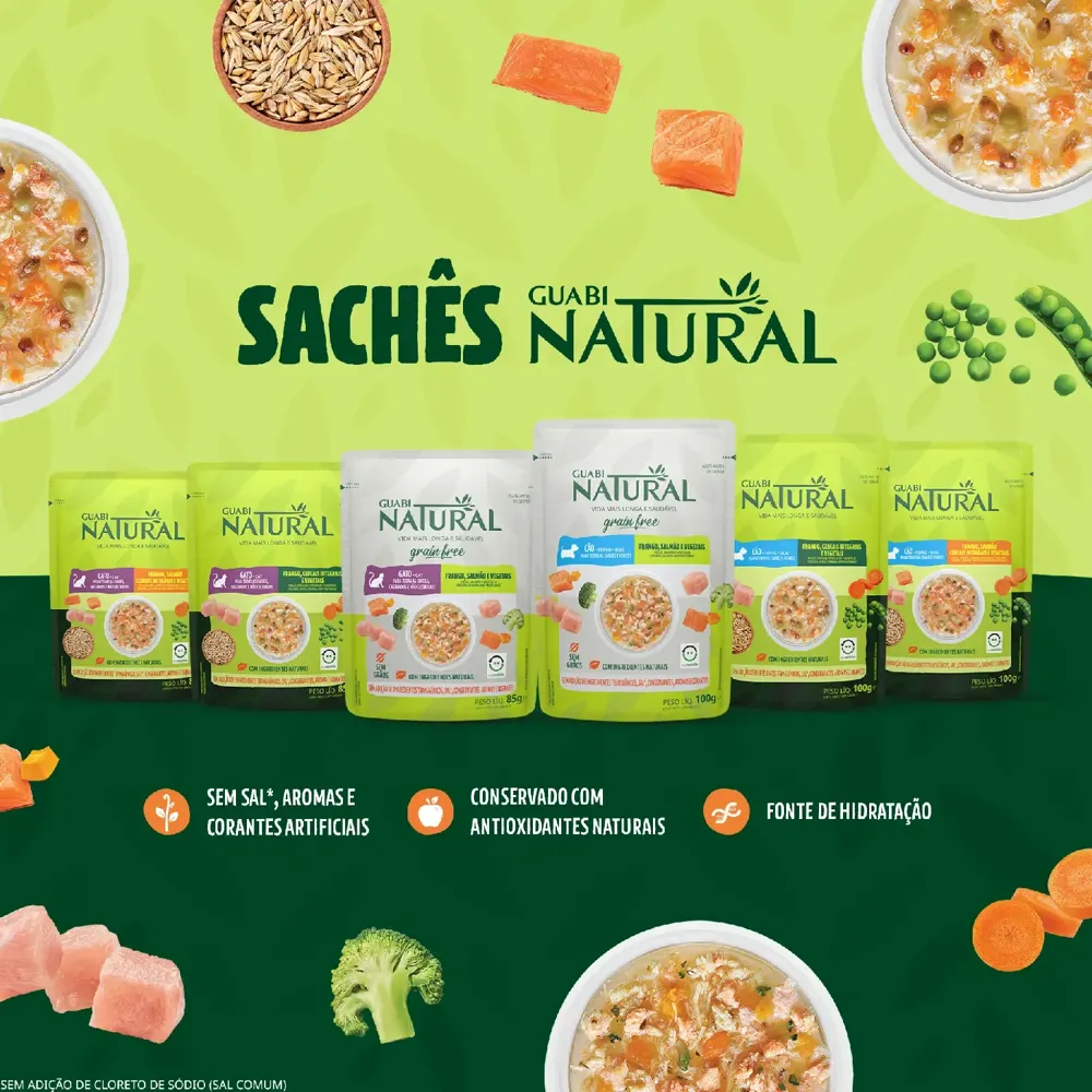 Ração Úmida Guabi Natural Grain Free Cães Adultos Salmão Frango e Vegetais — foto 5