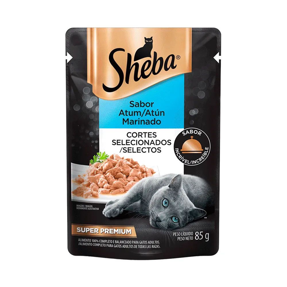 Ração Úmida Sheba Gatos Adultos Sachê Atum Marinado — foto 2