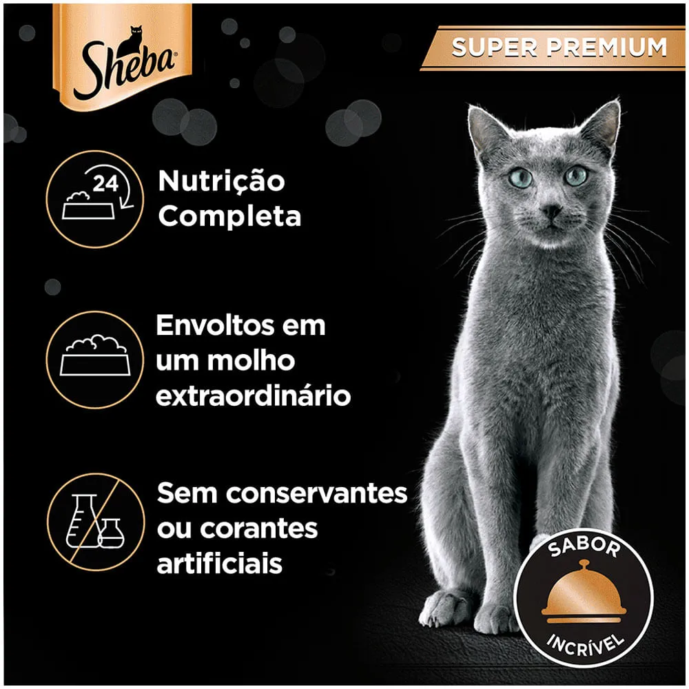 Ração Úmida Sheba Gatos Adultos Sachê Atum Marinado — foto 5