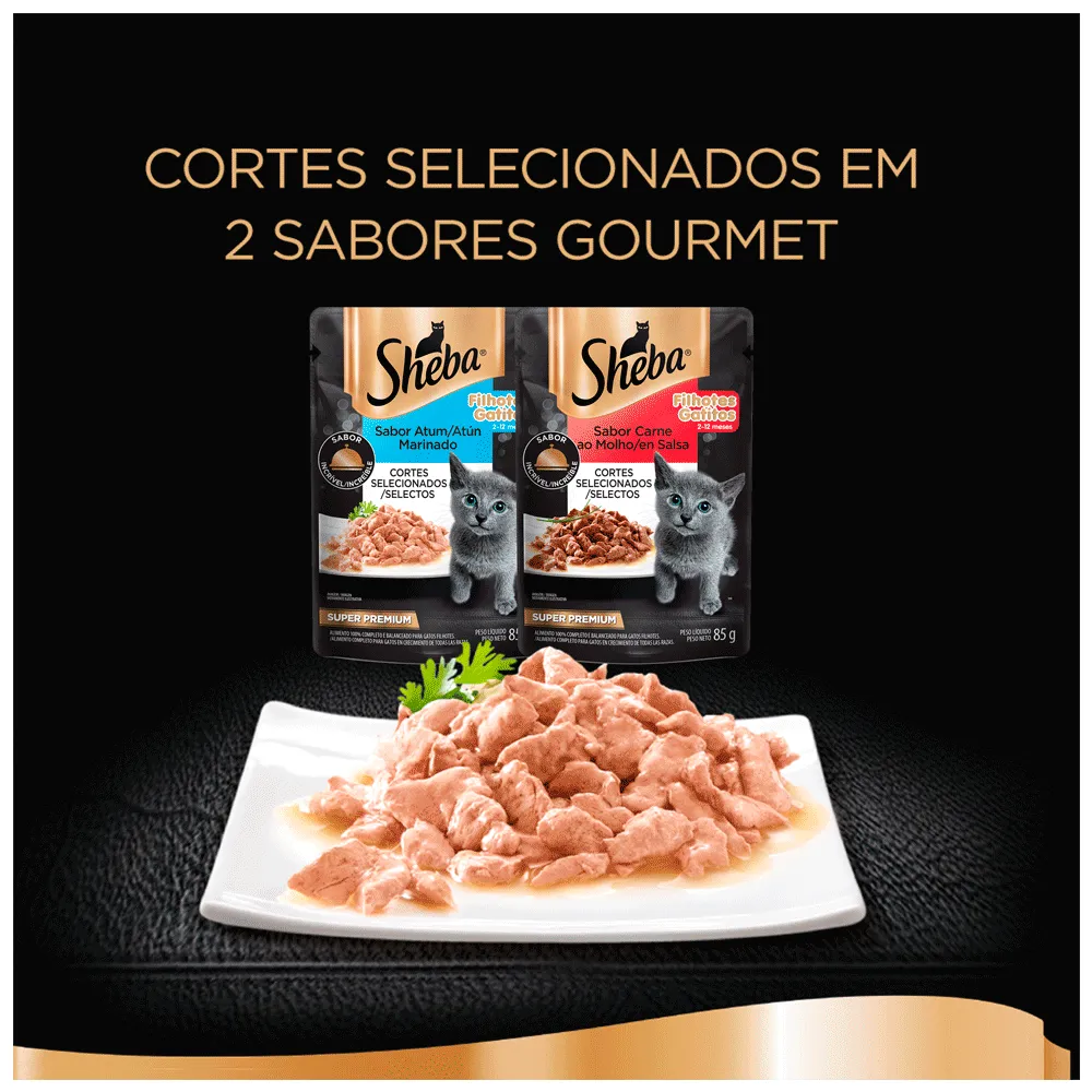 Ração Úmida Sheba Gatos Filhotes Sachê Carne ao Molho — foto 6