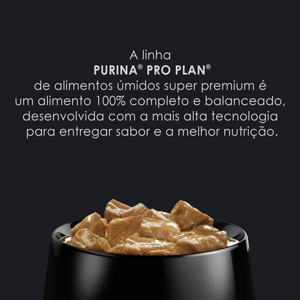 Ração Úmida Pro Plan Cães Adultos 1+ Carne ao Molho — foto 2