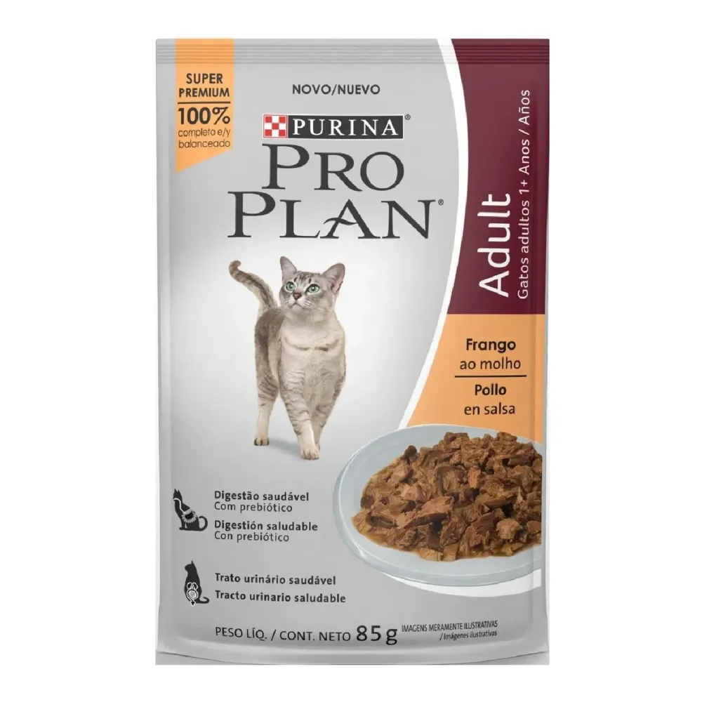 Ração Úmida Pro Plan Adult Frango ao Molho