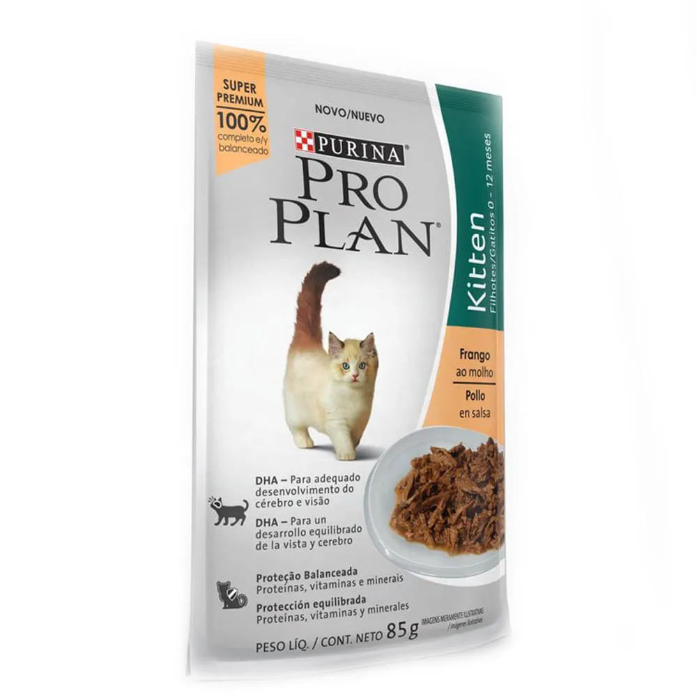 Ração Úmida Pro Plan Kitten Frango ao Molho — foto 2