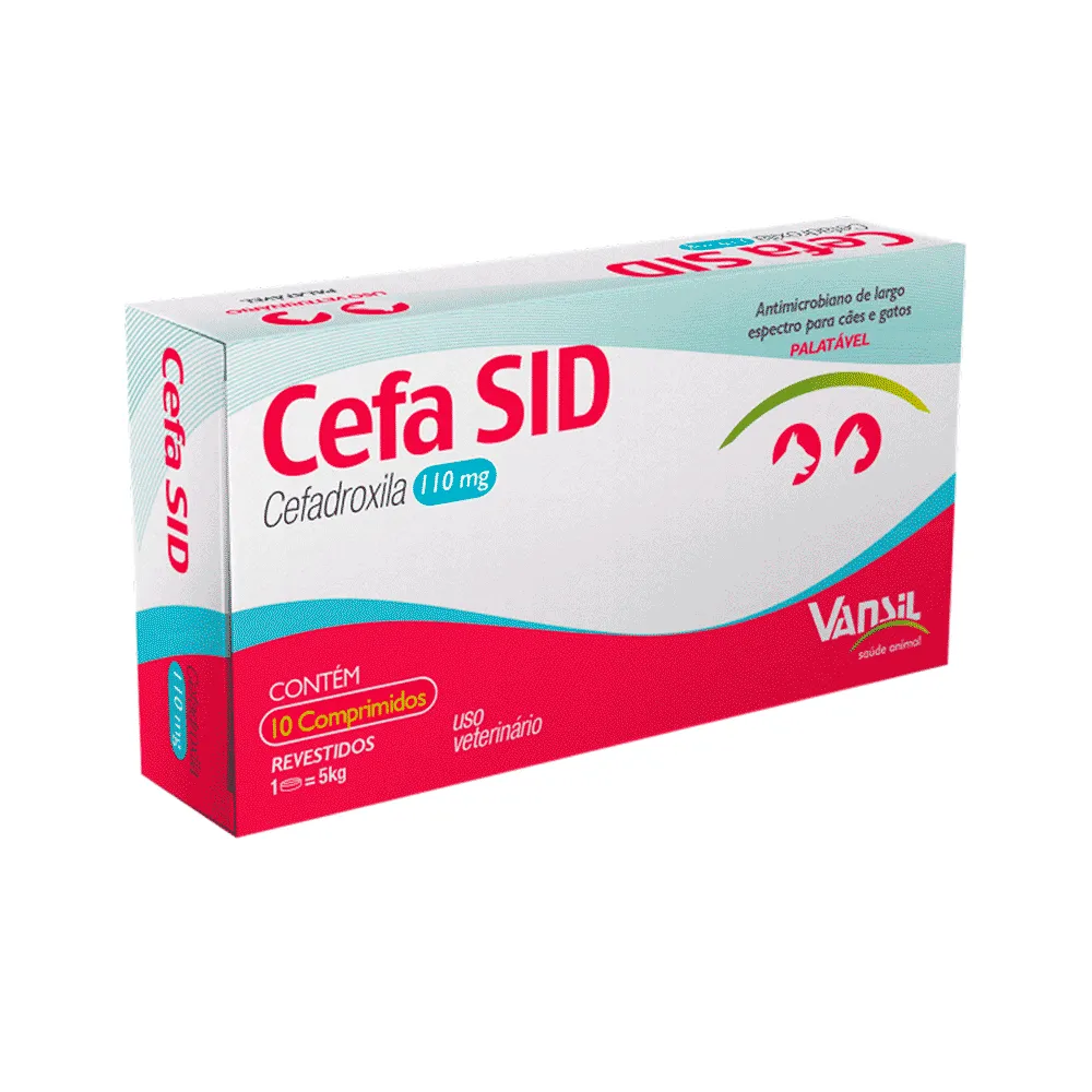 Cefa Sid 110mg Antimicrobiano para Cães e Gatos