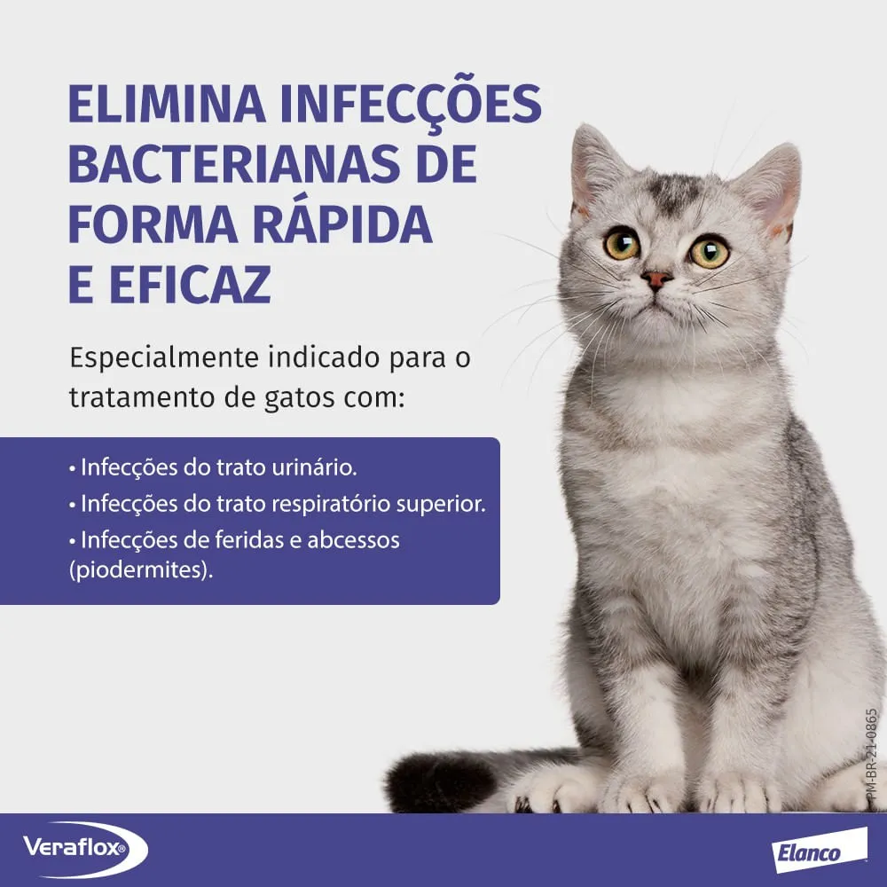 Veraflox Antimicrobiano Suspensão para Gatos — foto 2