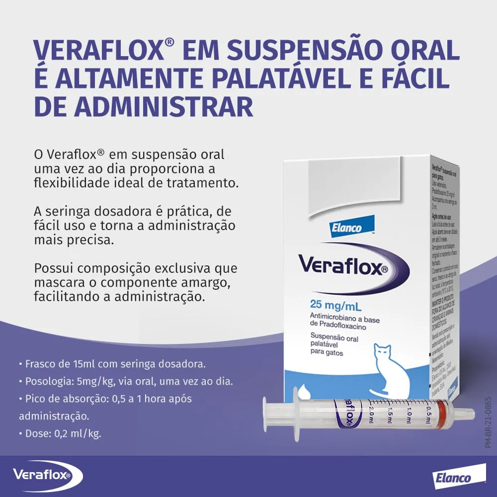 Veraflox Antimicrobiano Suspensão para Gatos — foto 4