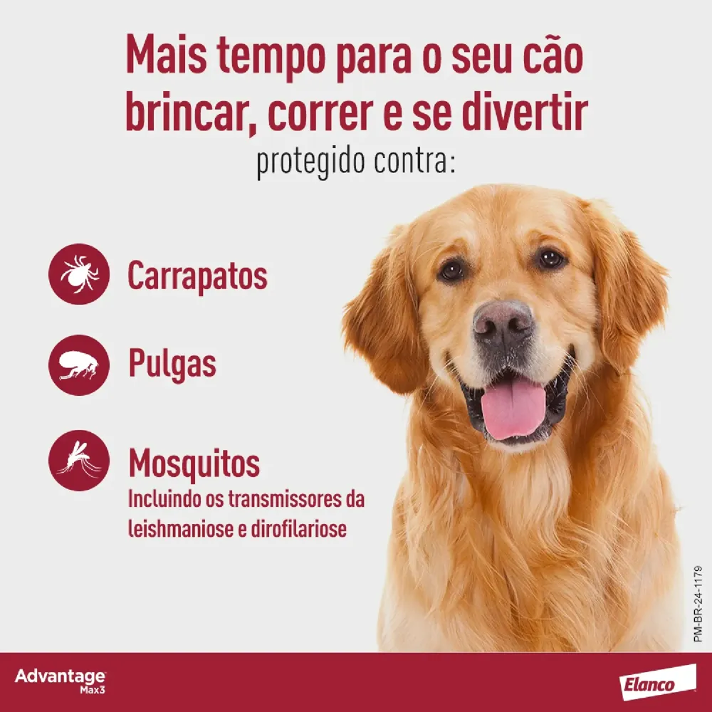 Antipulgas Advantage Max3 Cães mais de 25kg — foto 3