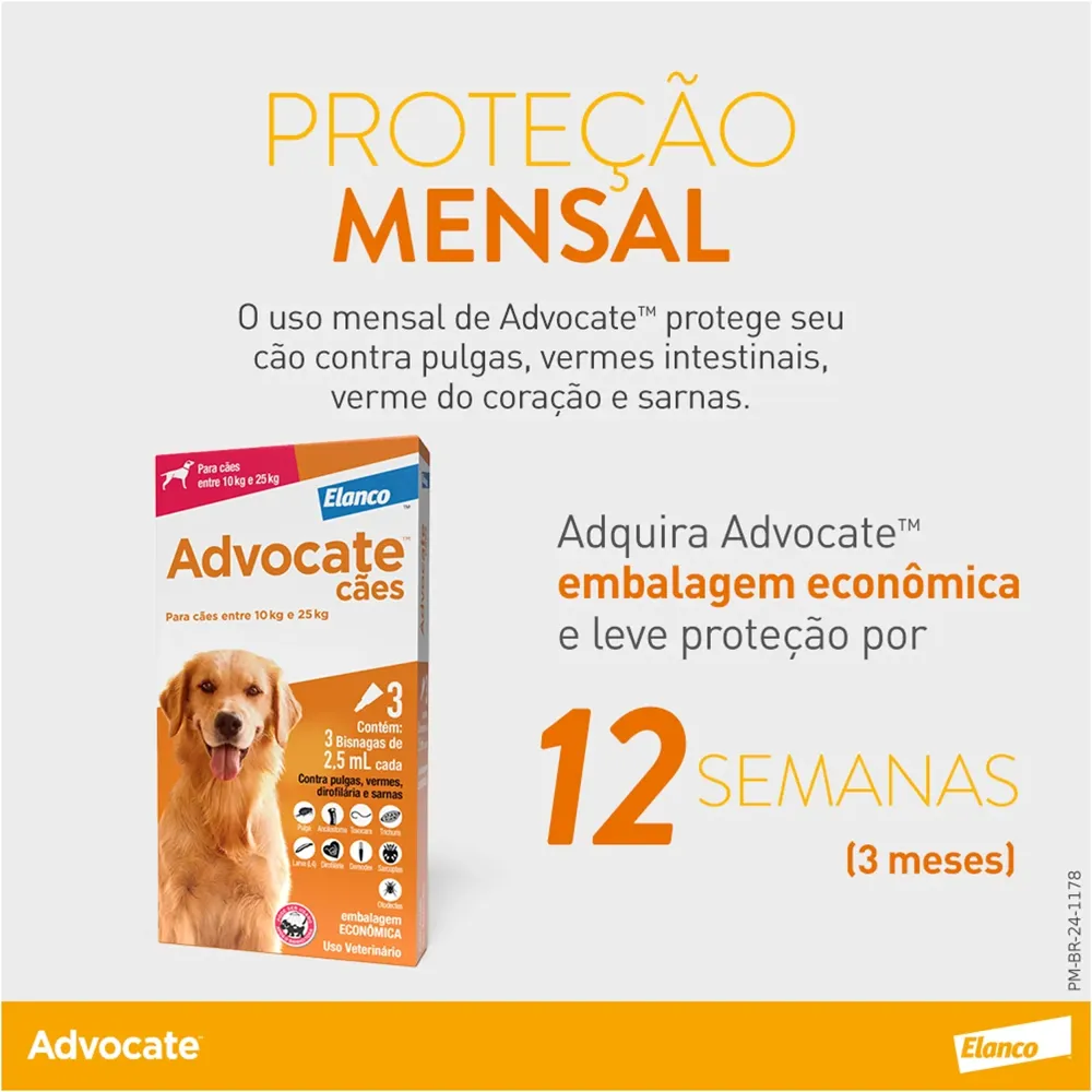 Antipulgas Advocate Cães 10 a 25kg — foto 6