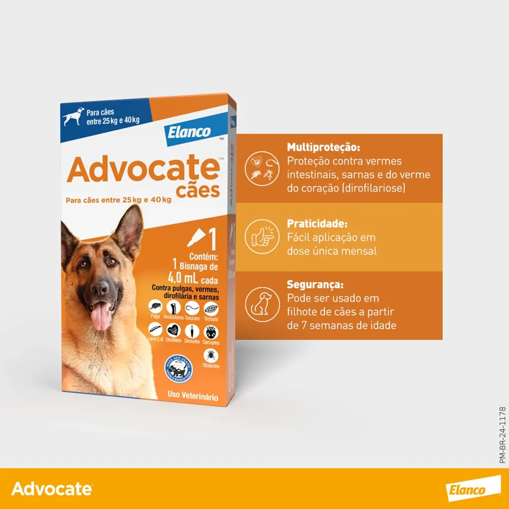 Antipulgas Advocate Cães mais de 25kg — foto 2