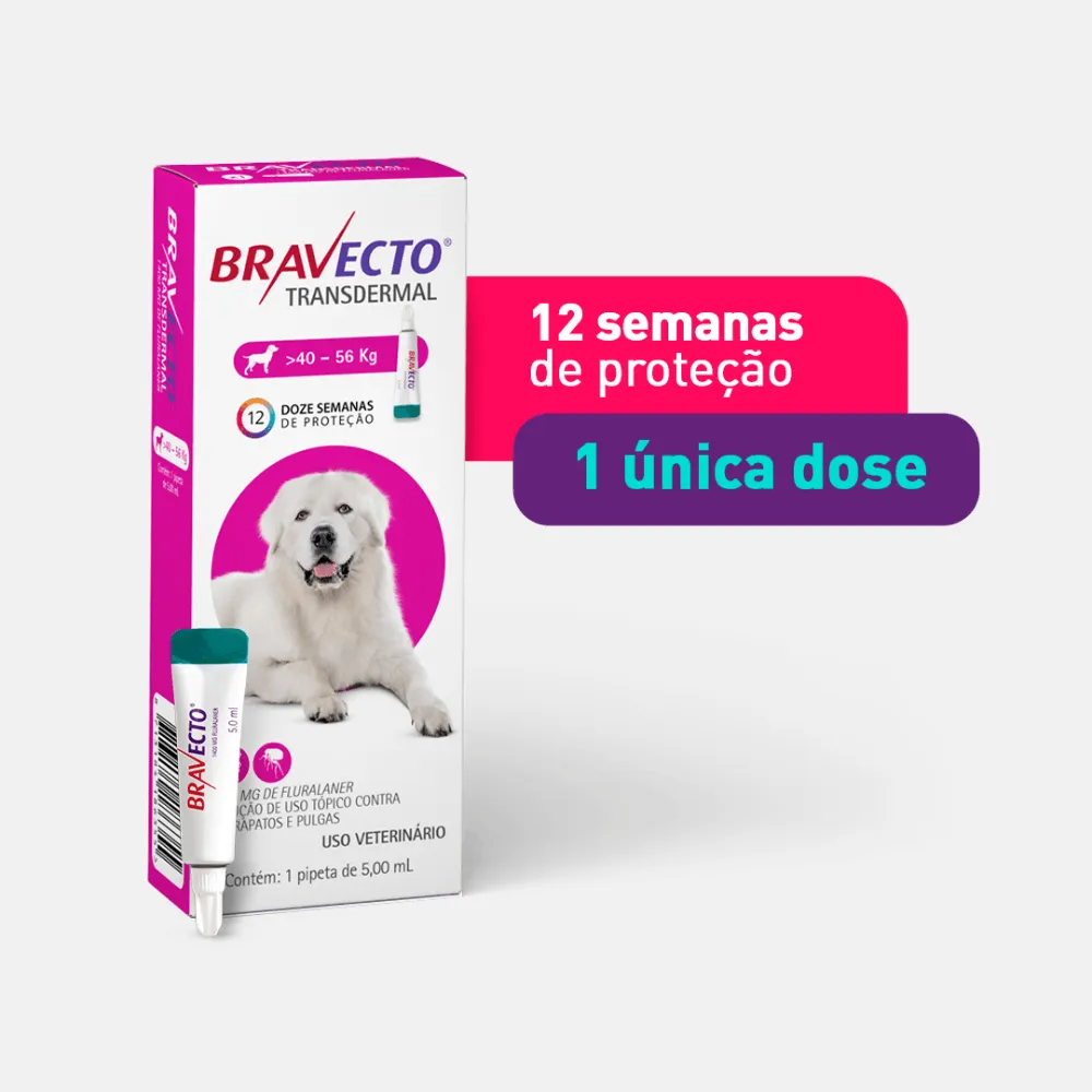 Antipulgas Bravecto Transdermal Cães 40 a 56 kg — foto 2