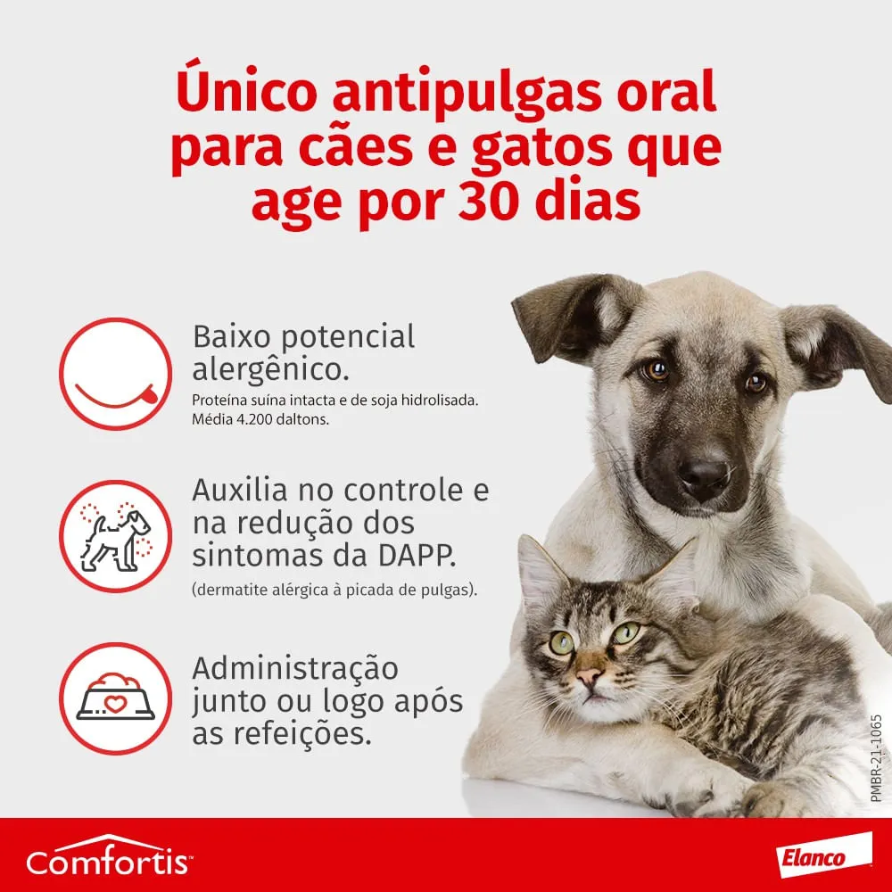 Antipulgas Comfortis 270 mg - Cães de 4,5 a 9Kg e Gatos de 2,8 a 5,4Kg — foto 4