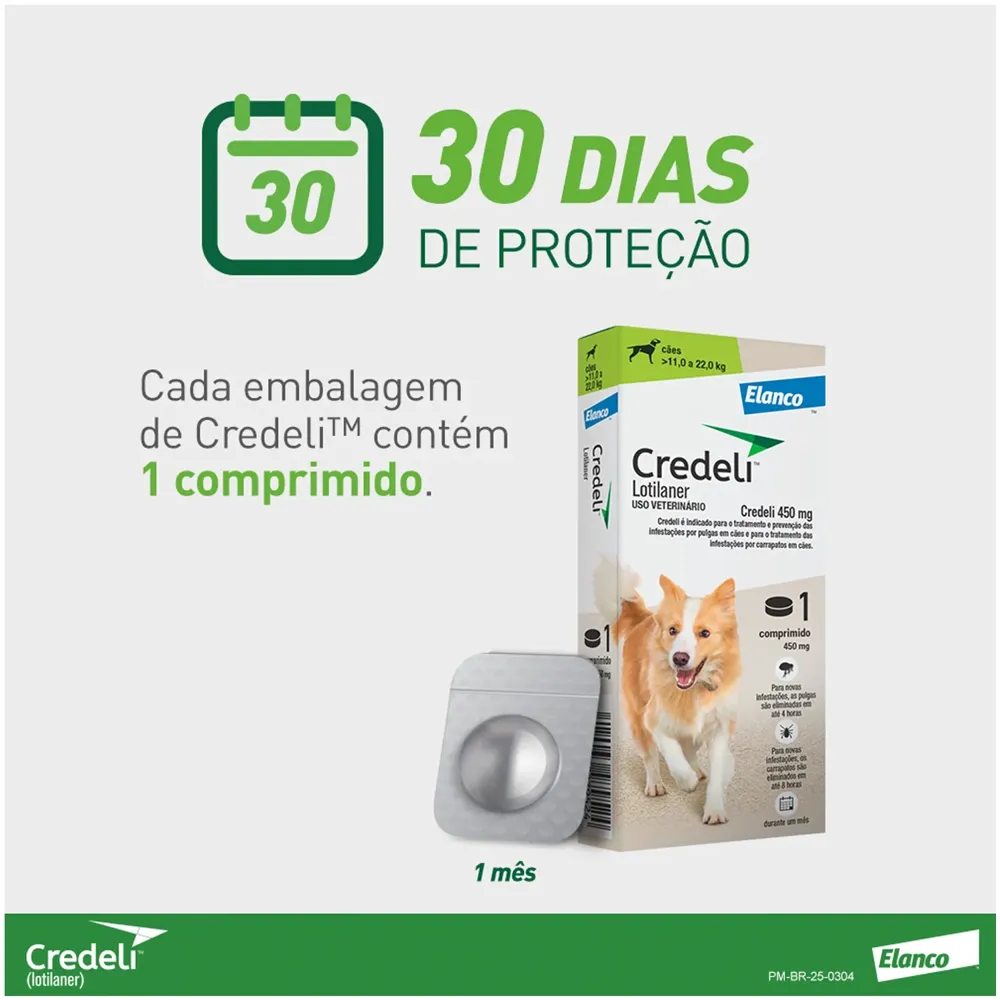 Antipulgas Credeli 450mg Cães 11 a 22kg — foto 5