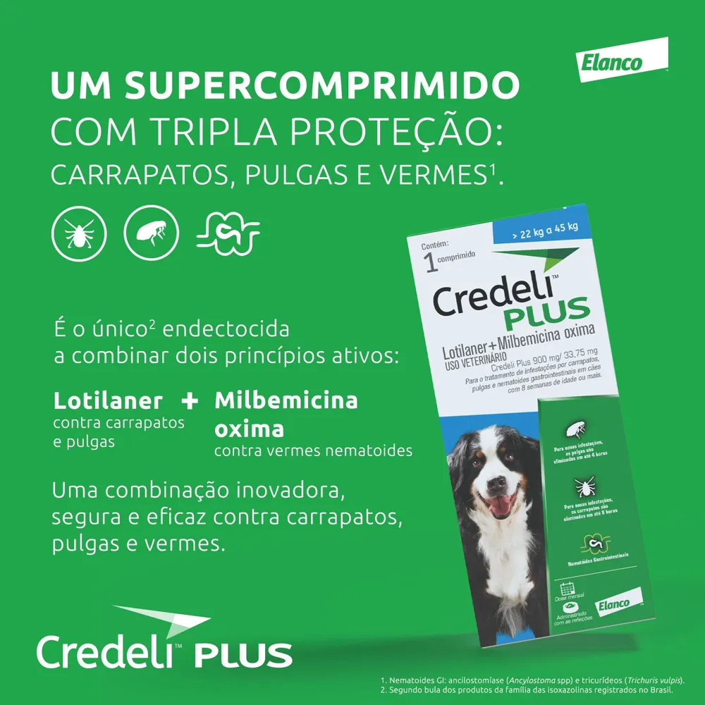 Antipulgas Credeli Plus Cães 2,8kg a 5,5kg — foto 2