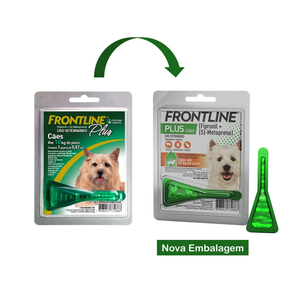 Antipulgas e Carrapatos Frontline Plus para Cães até 10kg — foto 2