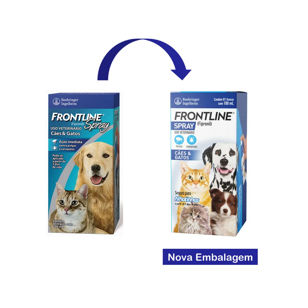 Antipulgas e Carrapatos Frontline Spray Cães e Gatos — foto 2