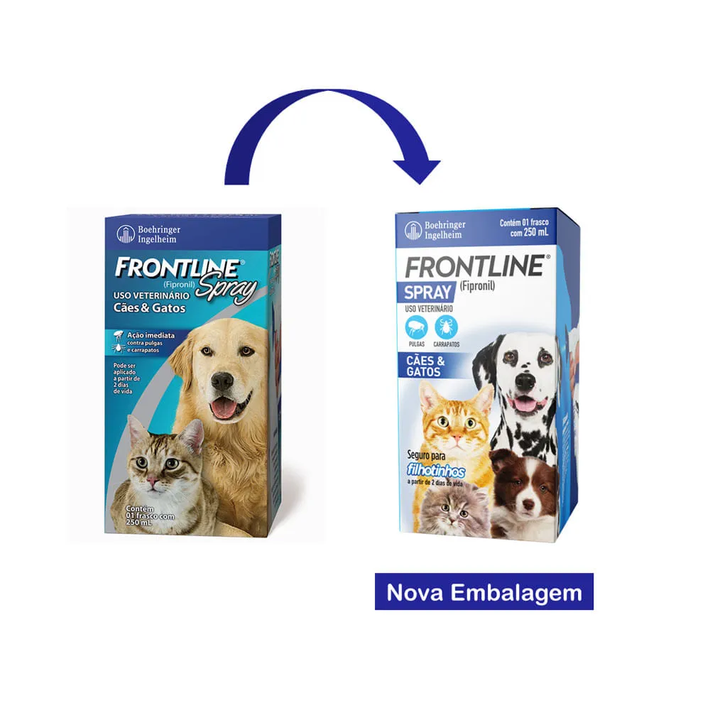 Antipulgas e Carrapatos Frontline Spray Cães e Gatos — foto 2