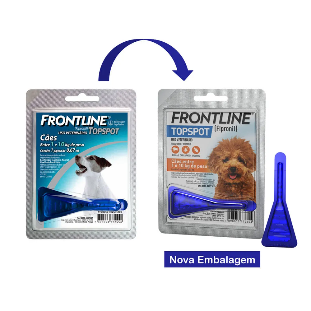 Antipulgas e Carrapatos Frontline Topspot para Cães de 1 a 10kg — foto 2